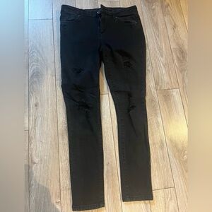 Black Ripped Skinny Jeans from Joe’s
